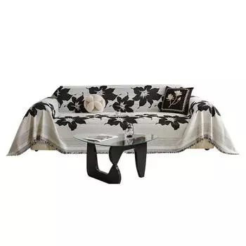 Чехол для дивана в стиле ретро, французский, ткань, полный чехол, шенилл, универсальный, легкий, роскошный, высококачественный чехол для диванной подушки на все сезоны 180*130cm