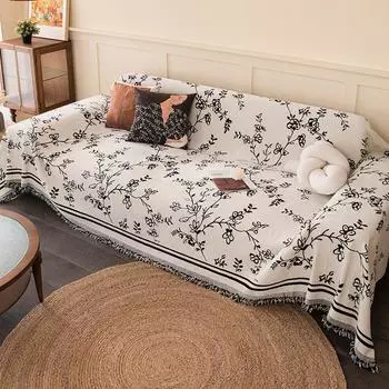 Чехол для дивана во французском стиле Petty Asset, тканевый светильник, роскошный диван, подушка для сиденья в гостиной, нескользящая, против царапин, универсальное полотенце с полным покрытием Four Seasons 180*180cm