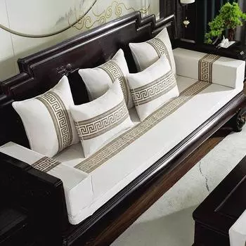 Чехол для дивана, всесезонная универсальная подушка для дивана, чехол для дивана из красного дерева, губка высокой плотности, утолщенное противоскользящее полотенце для подушки сиденья 50*55*5CM