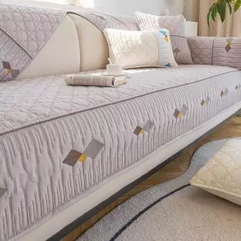 Чехол для дивана, всесезонный, универсальный, подушка для сиденья, нескользящая, подушка для дивана, гостиная, все виды чехлов, простой, утолщенный, ткань 70*70cm