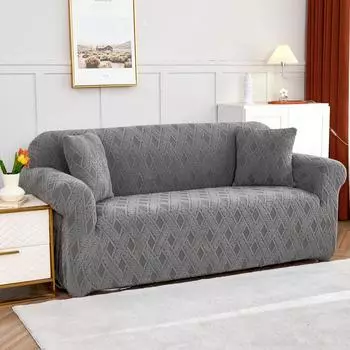 Чехол для дивана Жаккардовый комбинированный универсальный эластичный чехол для дивана-полотенца Нескользящий одинарный двойной ленивый чехол для дивана 90-140cm