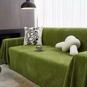 Чехол для диванного полотенца с узором «елочка» Four Seasons Universal Full Covered High-End Sofa Vestido Covers Blanket 180*130cm