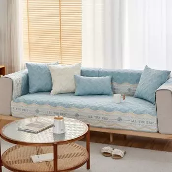 Чехол для диванной подушки Four Seasons Cotton Anti-Cat Scratch, ткань, простая, современная, летняя, хлопковая, кожаная, для диванной подушки, полотенце 70*70cm