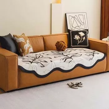 Чехол для диванной подушки из шенилла, нескользящий, для гостиной, прямой, для дивана, ткань, полотенце для спинки 90*90cm