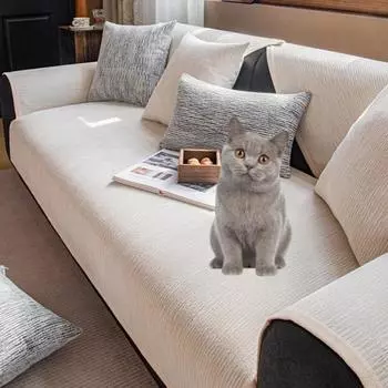 Чехол для диванной подушки из шенилла, однотонный, пылезащитный, для диванной подушки, Г-образный защитный чехол для шезлонга для гостиной A 70x70