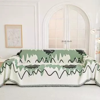 Чехол для диванной подушки из шенилла Ткань Всесезонный чехол для дивана Полотенце для дивана Одеяло для дивана Подушка для дивана 90*90cm