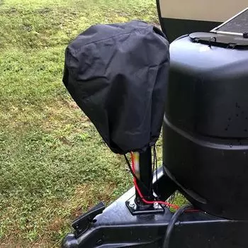 Чехол для домкрата для автофургона, водонепроницаемый чехол для электрического домкрата с завязкой, чехол для домкрата для кемпера для туристических прицепов чёрный