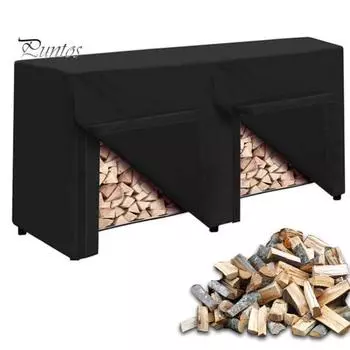 Чехол для дровяной стойки, водостойкий, с защитой от ультрафиолета, ветрозащитный, с защелкивающейся системой, универсальный размер, простая установка, защитный чехол для держателя дров на открытом воздухе M