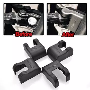 Чехол для дверного замка автомобиля для VW Polo Golf Tiguan Jetta для Skoda Octavia, дверной замок из АБС-пластика, защитная крышка 4x чёрный