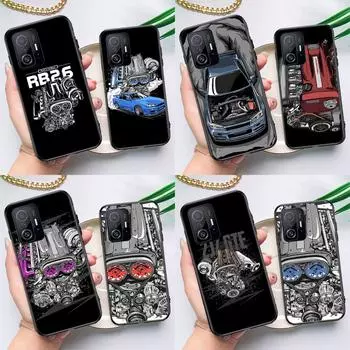 Чехол для двигателя JDM Car RB26 для POCO F5 X5 X3 Pro X4 F4 GT F3 M5s C40 Чехол для Xiaomi 13 12 Lite 11T 12T Pro 12X POCO F5