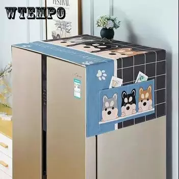 Чехол для двухдверного холодильника, полотенце, пылезащитный чехол для стиральной машины, тканевый чехол для хранения бытовой техники