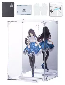 Чехол для фигурки COOLTAKU, акриловое основание с защитой от ультрафиолета, зеркало сзади, магнитная передняя дверь, коллекционный чехол, более прочный тип сборки, акриловый дисплей
