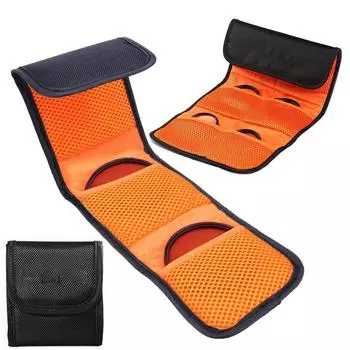Чехол для фильтра 3/12Pocket Camera Filter Carry Case Профессиональная фотография Фильтр Держатель Поясная Сумка Чехол для фильтров 25 мм-82 мм