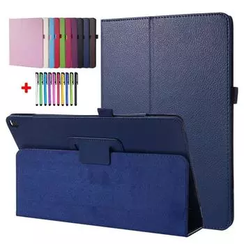 Чехол для Fire HD 10 2021 11-го поколения 10,1-дюймовый планшетный чехол-книжка из искусственной кожи с подставкой Fire HD10 HD 10 Plus Cover 2021 Fire HD 10 2019 10.1 красный