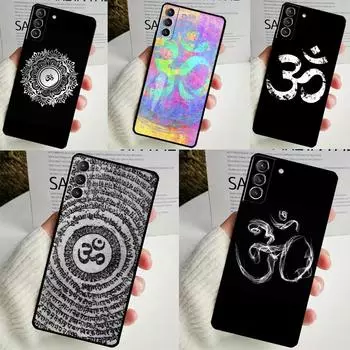 Чехол для фитнес-зала с символом йоги Aum Om для Samsung Galaxy S24 S23 S22 Ultra Note 10 Plus Note 20 S9 S10 S20 S21 FE, задняя крышка Note 10 Plus