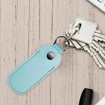 Чехол для флэш-накопителя USB, удобный для хранения, небольшой футляр для переноски, подарочная скрытая пряжка светло-синий