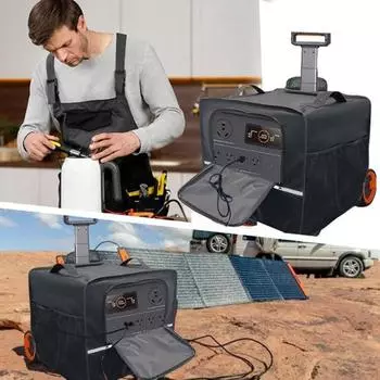 Чехол для генератора от пыли, защита от ветра на 360 градусов, водонепроницаемый, устойчивый к ультрафиолетовому излучению, простая установка, чехол для генератора чёрный