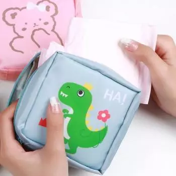 Чехол для гигиенических прокладок, мини-складная женская симпатичная сумка для прокладок, салфеток, полотенец, сумки для хранения, чехол, органайзер для гигиенических прокладок, подарок