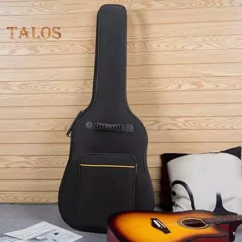 Чехол для гитары 39 дюймов с двумя регулируемыми плечевыми ремнями, утолщенный чехол для электрогитары, водоотталкивающий чехол на молнии, сумка для электробас-гитары A