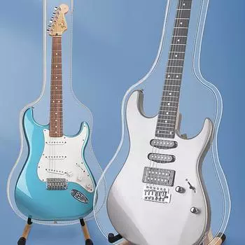 Чехол для гитары, прозрачный чехол от пыли для защиты электрогитары, чехол от пыли для гитары, прозрачный чехол для гитары, чехол от пыли