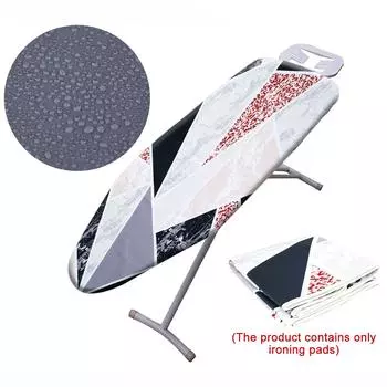 Чехол для гладильной доски из 100% хлопка, толстая подкладка, устойчивая, регулируемая, защитная ткань для гладильной доски, подходит для всех стандартных размеров