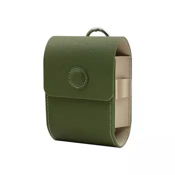 Чехол для гольф-дальномера, Кожаный, Магнитная застежка, Коробка для хранения лазерного гольф-дальномера, Легко носить (зеленый)