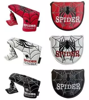 Чехол для гольф-головки Чехол для паттера с кольцом для ключей для молотков штифтового типа Совместим с паттером Cameron Spider Odyssey с магнитным замком и штифтовым типом (Для