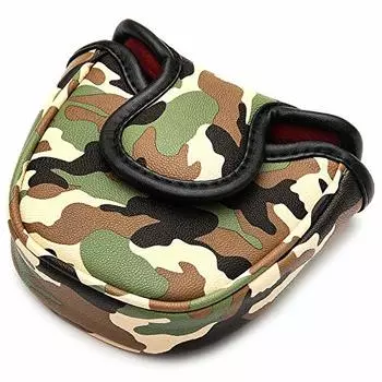 Чехол для гольф-головки, чехол для паттера с магнитом для молотка, совместимый с Odyssey 2 Ball, паттер TaylorMade Spider, камуфляж, камуфляж (зеленый)