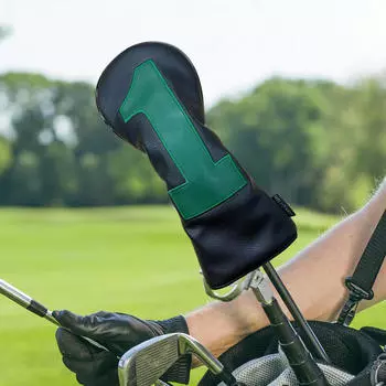 Чехол для гольф-клюшек из искусственной кожи, защита дерева, стильный чехол для игры в гольф и тренировок Black U