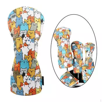 Чехол для гольф-клюшки Cat Design для женщин и начинающих UT