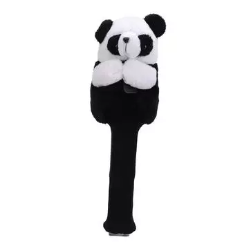 Чехол для клуба, плюшевый, легко чистящийся, милый, защитный чехол для головы в виде панды для улицы