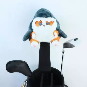 Чехол для гольфа Animal Wood Headcover Golfer Equipment Anti Scratch Women Men Защитный чехол Cute Bag Cat Shark