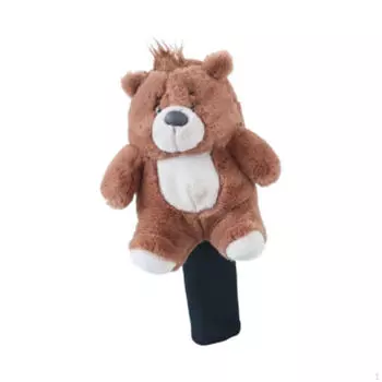 Чехол для гольфа Bear для клюшек Fairway Wood, симпатичный мягкий защитный чехол для парков коричневый
