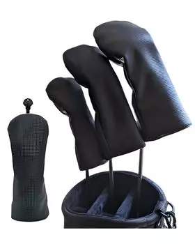 Чехол для гольфа бренда, изготовленный из высококачественной ПВХ-кожи, карбонового узора, драйвер Fairway Wood, номер утилиты, дисплей, бирка для водонепроницаемой спецификации