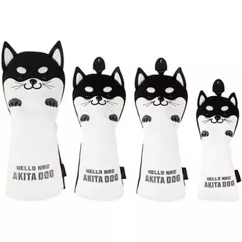 Чехол для гольфа Чехол для головы Чехол для водителя 440 куб. см Чехол для 460 куб. см Деревянный чехол Утилитарный чехол UT Водонепроницаемая спецификация Собака породы акита Самоед из 4 частей за 2 части