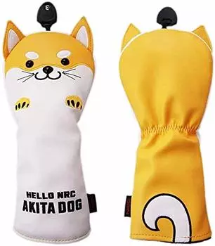 Чехол для гольфа для дерева FW драйвер 440cc 460cc DR утилита UT водонепроницаемый Акита собака один предмет (UT бежевый)