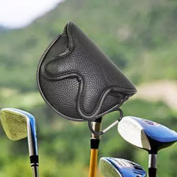 Чехол для гольфа с защитой от царапин из искусственной кожи, тренировочный инструмент, водонепроницаемый молоток чёрный
