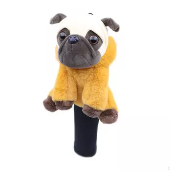 Чехол для гольфа, симпатичный чехол для оборудования, аксессуары, головка клюшки для энтузиастов жёлтый