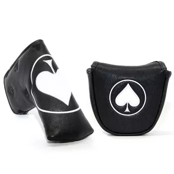 Чехол для головки клюшки для гольфа, набор деревянных чехлов для гольфа, чехол для драйвера гольфа, гибридный чехол для головки клюшки Fairway, Aliennana, изготовленный из высококачественной кожи, спецификация Spade A