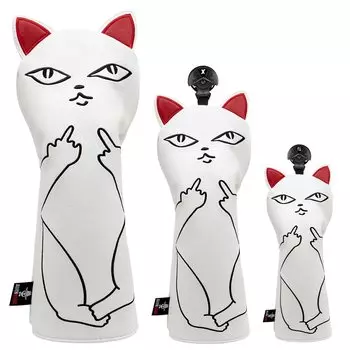 Чехол для головки клюшки для гольфа, чехол для гольфа из дерева, крутой дизайн, чехол для гольфа, чехол для гольфа из дерева, чехол для гольфа Aliennana, милый чехол для водителя из дерева, утилитарный FW UT (DR)