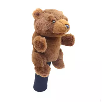 Чехол для головки клюшки для гольфа Wood Driver Plush Accessory Training Brown Bear