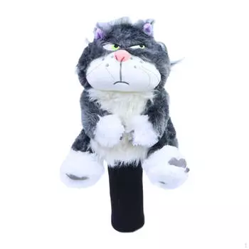 Чехол для головы гольф-клюшки для взрослых, устойчивый к царапинам, плюшевый, новинка в форме животного