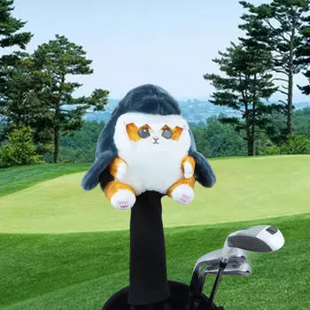 Чехол для головы клюшки Animal Golf Wood, чехол для головы клюшки, защитный чехол для транспортировки, раздача подарков для гольфистов Cat Shark