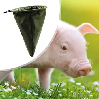Чехол для головы скота для свиней, помощь при обращении, мешки для свиных голов Small