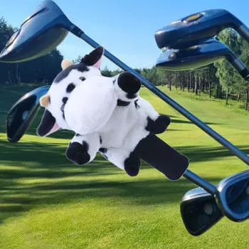 Чехол для головы водителя клюшки для гольфа с рисунком, универсальный, симпатичный, устойчивый к царапинам чехол Cow