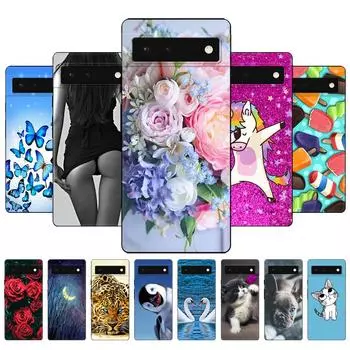Чехол для Google Pixel 6, чехол для Google Pixel 6 Pro, задняя крышка для телефона, мягкий чехол для Google Pixel6 Pixel 6Pro, черный чехол из ТПУ For Pixel 6