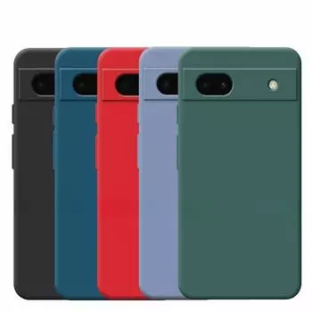 Чехол для Google Pixel 6A Чехол для Google Pixel 6A 6 Pro Противоударный жидкий силиконовый чехол для задней панели телефона TPU Чехол для Google Pixel 6A Pixel 6A чёрный