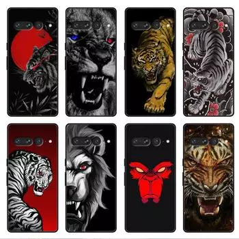 Чехол для Google Pixel 7 6 Pro 5 4 3 3a XL 5a 4a 5G Мягкий чехол для Pixel 6Pro 4XL 3XL 3aXL задняя крышка Fundas Lion Wolf Pixel 6