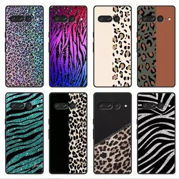 Чехол для Google Pixel 7 6 Pro 5 4 3 3a XL 5a 4a 5G Мягкий чехол для Pixel 6Pro 4XL 3XL 3aXL задняя крышка Fundas Fashion Leopard Pattern Pixel 6 Pro