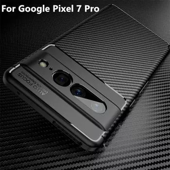 Чехол для Google Pixel 7 Pro, чехол для Google Pixel 7 Pro, противоударный мягкий чехол из ТПУ для Google Pixel 6 6A 7 Pro Fundas For Pixel 7 чёрный